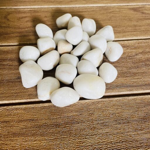 White Polished Pebbles (900 grams)